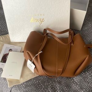 Poléne Cyme Mini - Camel textured leather